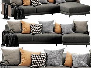 ditre italia althon chaise lounge Modello 3D