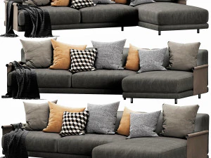 ditre italia althon chaise lounge Modello 3D