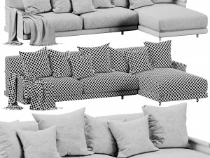 ditre italia althon chaise lounge Modello 3D