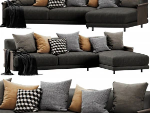 ditre italia althon chaise lounge Modello 3D