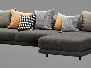 ditre italia althon chaise lounge Modello 3D