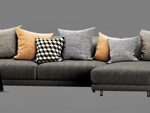 ditre italia althon chaise lounge Modello 3D