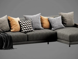 ditre italia althon chaise lounge Modello 3D