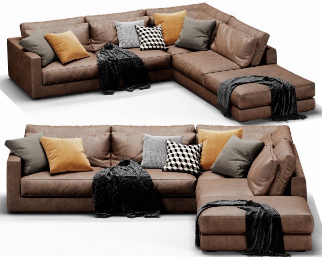 linteloo mauro sectional Modelo 3D .c4d .max .obj .3ds .fbx .stl .blend 