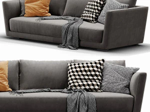 verzelloni lyndon 3 seater 3D Model