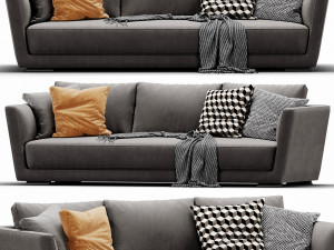 verzelloni lyndon 3 seater Modello 3D