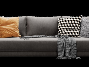 verzelloni lyndon 3 seater Modello 3D