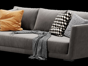 verzelloni lyndon 3 seater Modello 3D