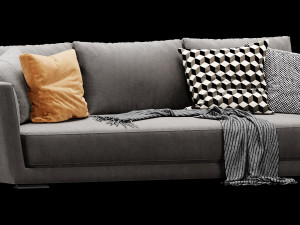 verzelloni lyndon 3 seater Modello 3D