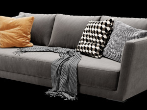 verzelloni lyndon 3 seater Modello 3D