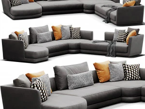 verzelloni lyndon sectional 3D Model