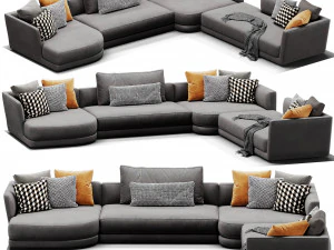 verzelloni lyndon sectional 3D Model