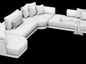 verzelloni lyndon sectional 3D Model