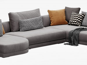 verzelloni lyndon sectional Modelo 3D