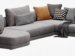 verzelloni lyndon sectional Modelo 3D