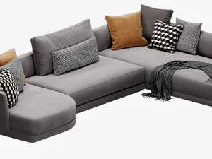 verzelloni lyndon sectional Modelo 3D