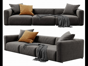 poliform shangai 3 seater 3D Model