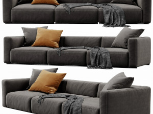 poliform shangai 3 seater Modelo 3D