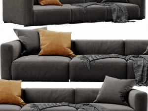 poliform shangai 3 seater Modelo 3D