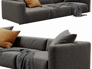 poliform shangai 3 seater Modelo 3D