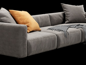 poliform shangai 3 seater Modelo 3D