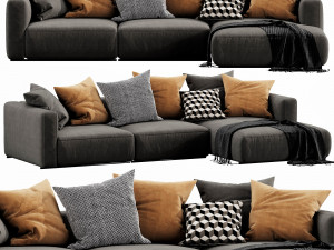 poliform shangai chaise lounge 3D Модель