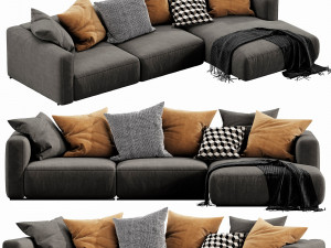 poliform shangai chaise lounge 3D Модель