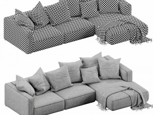 poliform shangai chaise lounge 3D Модель