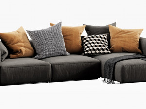 poliform shangai chaise lounge 3D Модель
