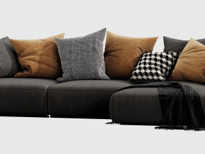 poliform shangai chaise lounge 3D Модель