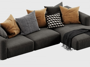 poliform shangai chaise lounge 3D Модель