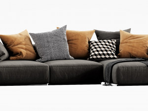 poliform shangai chaise lounge 3D Модель