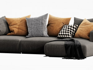poliform shangai chaise lounge 3D Модель