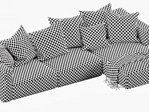 poliform shangai chaise lounge 3D Модель