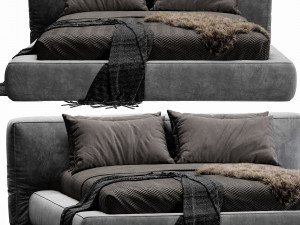 bonaldo fluff bed 3D 模型