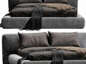 bonaldo fluff bed 3D Model