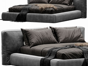 bonaldo fluff bed 3D 模型