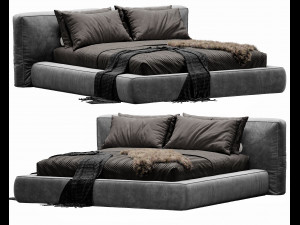 bonaldo fluff bed 3D 模型