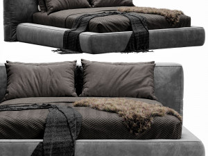 bonaldo fluff bed 3D 模型