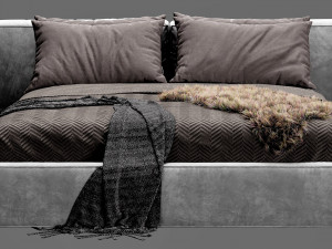 bonaldo fluff bed 3D 模型