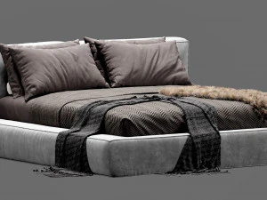 bonaldo fluff bed 3D Model