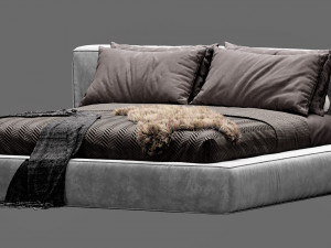 bonaldo fluff bed 3D 模型