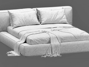bonaldo fluff bed 3D 模型