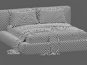 bonaldo fluff bed 3D 模型