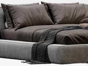 bonaldo fluff bed 3D 模型