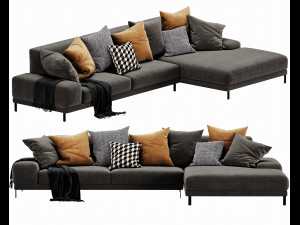 ditre italia shade chaise lounge Modelo 3D