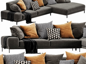 ditre italia shade chaise lounge 3D Model