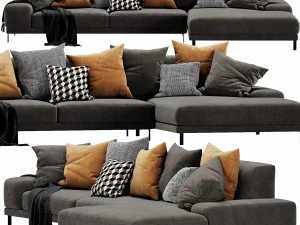 chaise longue ditre italia shade Modello 3D