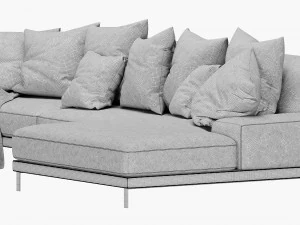 chaise longue ditre italia shade Modello 3D