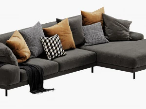 chaise longue ditre italia shade Modello 3D